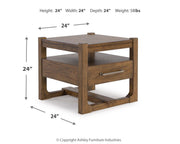 Cabalynn Coffee Table with 1 End Table in Light Brown - PKG015597