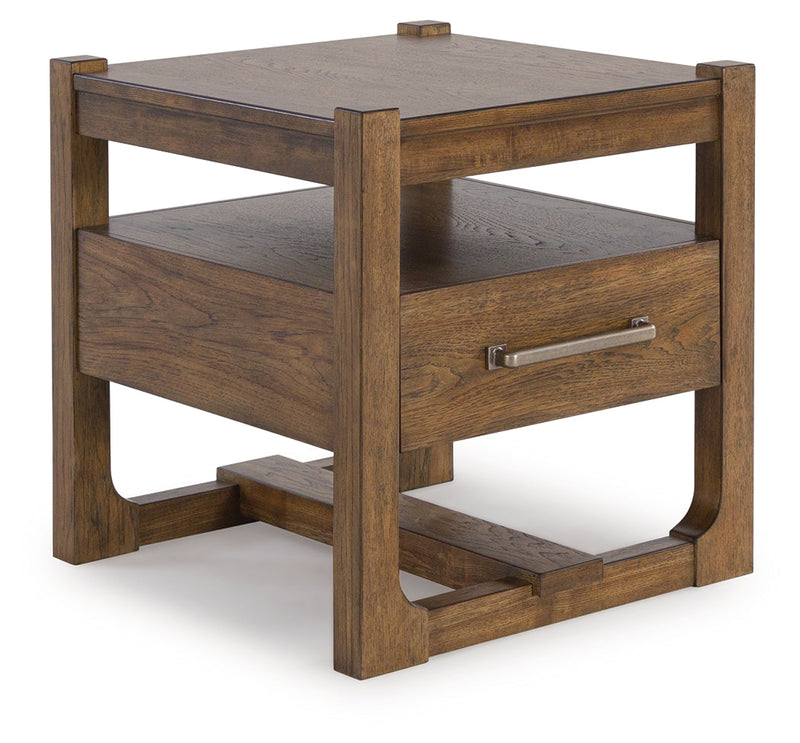 Cabalynn Coffee Table with 1 End Table in Light Brown - PKG015597
