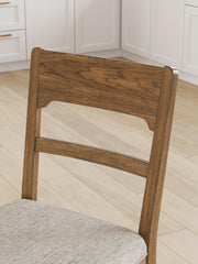 Cabalynn Counter Height Dining Table and 6 Barstools in Light Brown - PKG026535