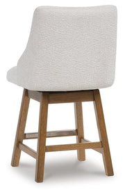 Cabalynn Counter Height Dining Table and 6 Barstools in Light Brown - PKG026535