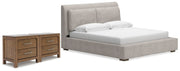 Cabalynn King Upholstered Bed and 2 Nightstands - B974B16