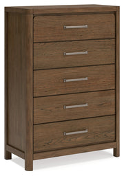 Cabalynn King Upholstered Bed with Chest and Nightstand in Light Brown from Ashley - Luna Furniture