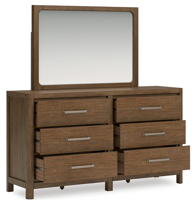 Cabalynn Light Brown Upholstered Panel Bedroom Set from Ashley - Luna Furniture
