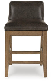 Cabalynn Light Brown Counter Height Barstool (Set of 2) - D974-124X2