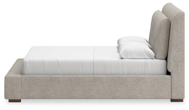 Cabalynn Light Brown Upholstered Panel Bedroom Set - Gate FurnitureBedroom Set