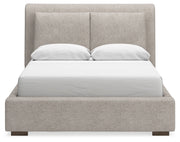 Cabalynn Light Brown Upholstered Panel Bedroom Set from Ashley - Luna Furniture