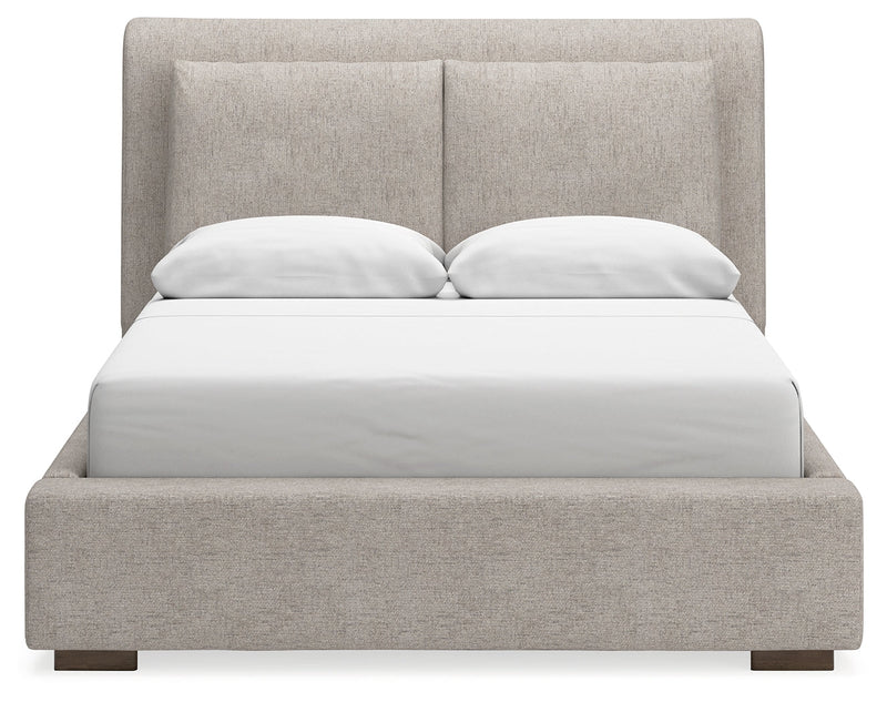Cabalynn Light Brown Upholstered Panel Bedroom Set from Ashley - Luna Furniture
