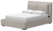 Cabalynn Light Brown Upholstered Panel Bedroom Set from Ashley - Luna Furniture