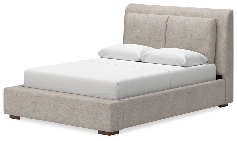Cabalynn Light Brown Upholstered Panel Bedroom Set from Ashley - Luna Furniture