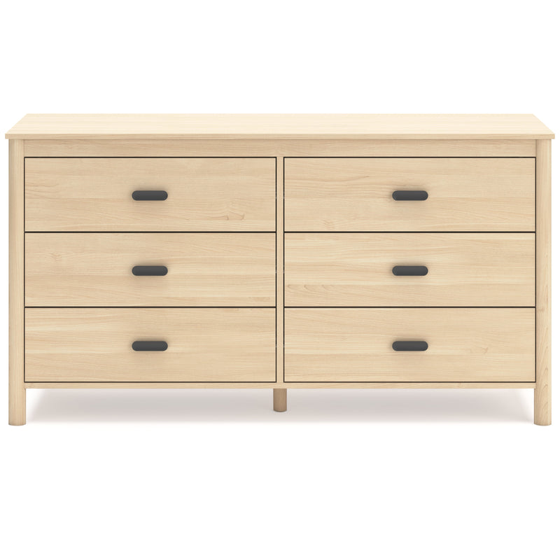 Cabinella Full Panel Headboard with Dresser and Chest in Tan - PKG017217