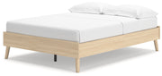 Cabinella Full Platform Bed with Dresser and Chest in Tan - PKG017224