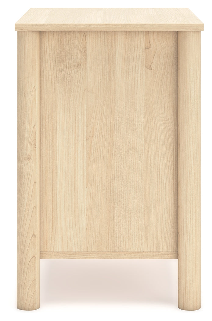 Cabinella Queen Panel Headboard with Dresser, Chest and 2 Nightstands in Tan - PKG017285