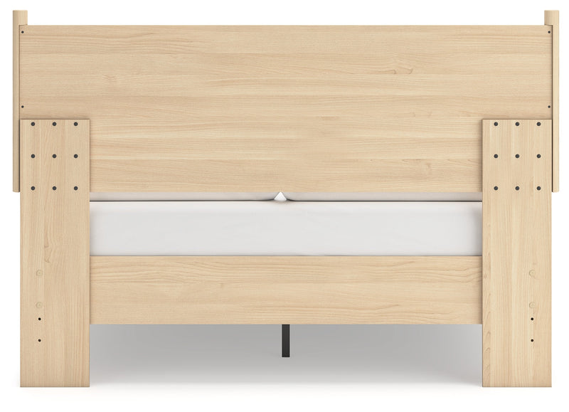 Cabinella Queen Panel Headboard with Dresser in Tan - PKG017282