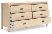 Cabinella Queen Panel Headboard with Dresser in Tan - PKG017282