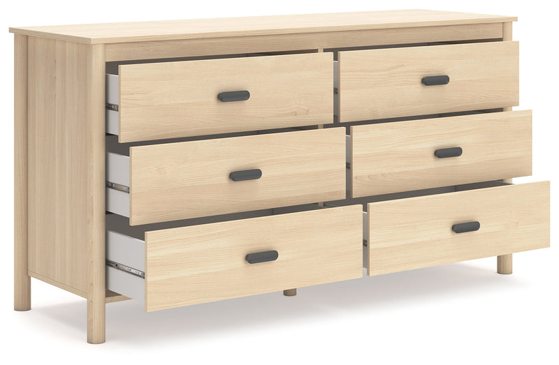 Cabinella Queen Panel Headboard with Dresser in Tan - PKG017282