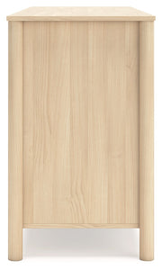 Cabinella Queen Panel Headboard with Dresser in Tan - PKG017282