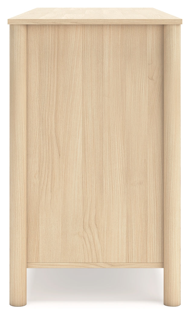 Cabinella Queen Panel Headboard with Dresser in Tan - PKG017282