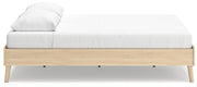 Cabinella Queen Platform Bed with Dresser and Nightstand in Tan - PKG017293