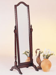 Cabot Wood Adjustable Full Length Cheval Mirror Merlot - 3103