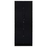 Cabra 4-door LED Curio Display Cabinet Black High Gloss - 950398