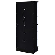 Cabra 4-door LED Curio Display Cabinet Black High Gloss - 950398