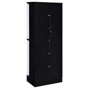 Cabra 4-door LED Curio Display Cabinet Black High Gloss - 950398