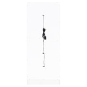 Cabra 4-door LED Curio Display Cabinet White High Gloss - 950397