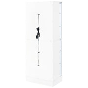 Cabra 4-door LED Curio Display Cabinet White High Gloss - 950397