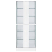 Cabra 4-door LED Curio Display Cabinet White High Gloss - 950397