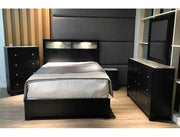 Cadence Black LED Panel Bedroom Set - Gate FurnitureBedroom Set