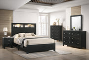 Cadence Black LED Panel Bedroom Set - Gate FurnitureBedroom Set