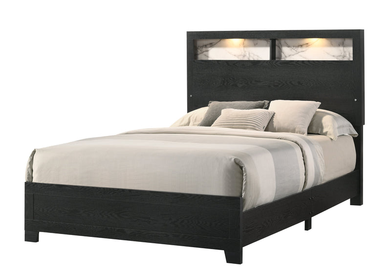 Cadence Black LED Panel Bedroom Set - Gate FurnitureBedroom Set