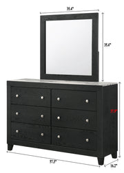 Cadence Black LED Panel Bedroom Set - Gate FurnitureBedroom Set