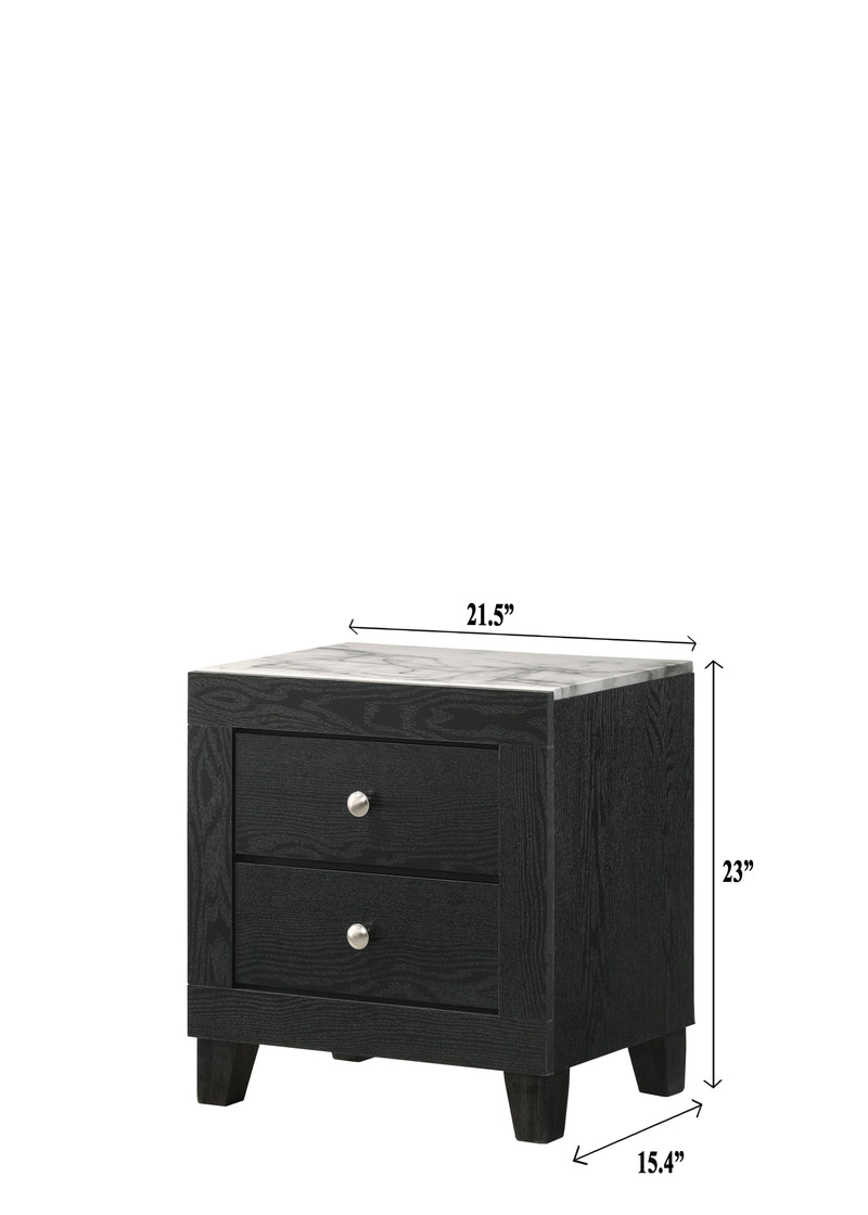 Cadence Black LED Panel Bedroom Set - Gate FurnitureBedroom Set