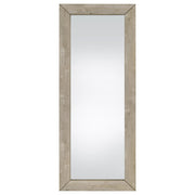 Cadence Tempered Glass Full Length Mirror Grey Washed Oak - 961655