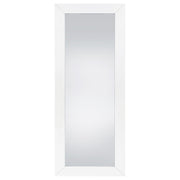 Cadence Tempered Glass Full Length Mirror White High Gloss - 961656