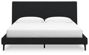 Cadmori Black Upholstered Panel Bedroom Set - Gate FurnitureBedroom Set