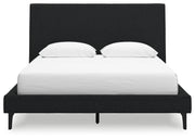 Cadmori Black Upholstered Panel Bedroom Set - Gate FurnitureBedroom Set