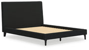 Cadmori Black Upholstered Panel Bedroom Set - Gate FurnitureBedroom Set