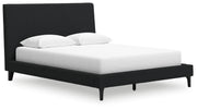 Cadmori Black Upholstered Panel Bedroom Set - Gate FurnitureBedroom Set