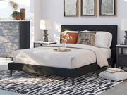 Cadmori Black Upholstered Panel Bedroom Set - Gate FurnitureBedroom Set