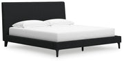 Cadmori Black Upholstered Panel Bedroom Set - Gate FurnitureBedroom Set