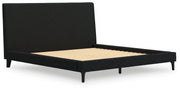 Cadmori Black Upholstered Panel Bedroom Set - Gate FurnitureBedroom Set