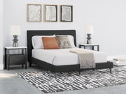Cadmori Black Upholstered Panel Bedroom Set - Gate FurnitureBedroom Set