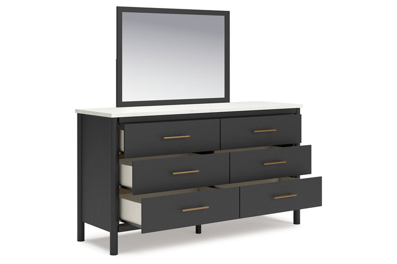 Cadmori Black Upholstered Panel Bedroom Set - Gate FurnitureBedroom Set