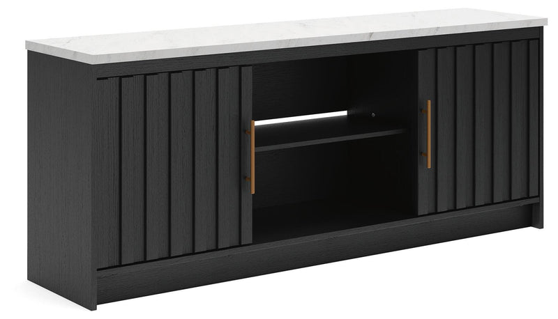 Cadmori Black/White 63" TV Stand - W2616-468