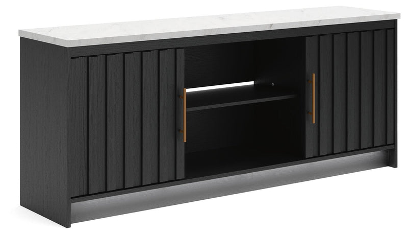 Cadmori Black/White 63" TV Stand - W2616-468