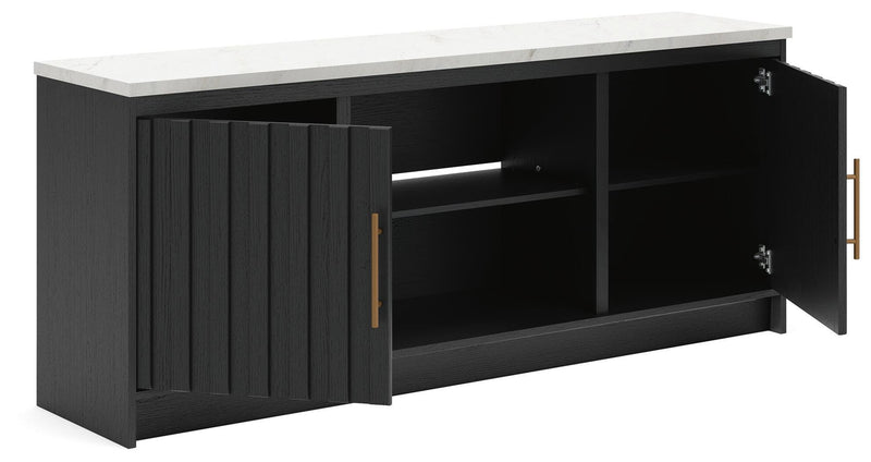 Cadmori Black/White 63" TV Stand - W2616-468