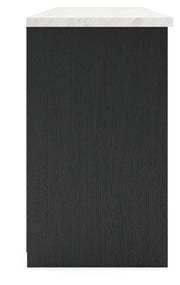 Cadmori Black/White 63" TV Stand - W2616-468