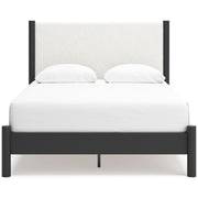 Cadmori Black/White Upholstered Panel Bedroom Set - Gate FurnitureBedroom Set